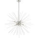 Uptown 8 Light 34 inch Brushed Nickel Foyer Chandelier Ceiling Light, Large