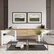 Imposing Vista Green and Brown and Neutral and Multi Framed Art
