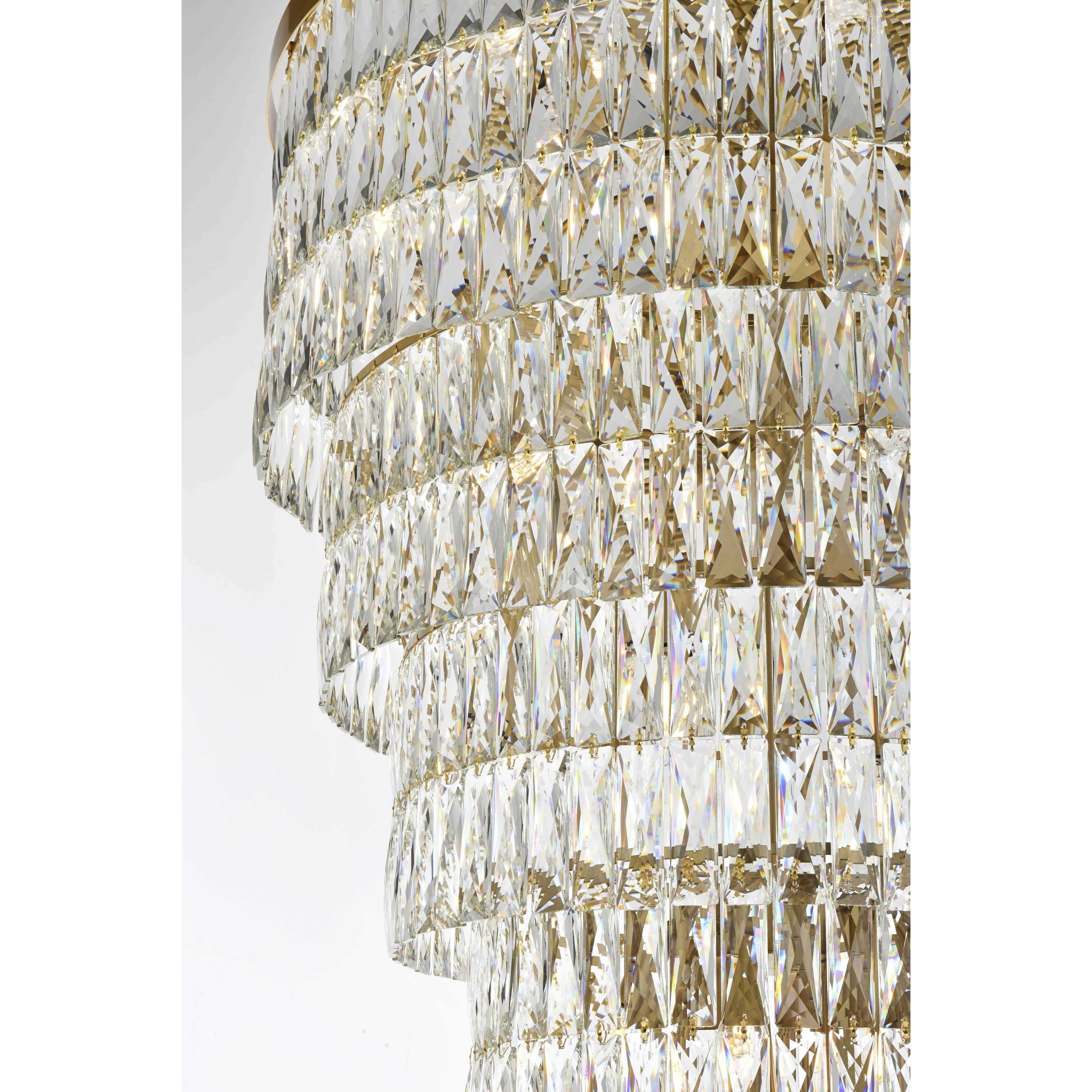 Josephine 41 Light 32 inch Satin Gold Chandelier Ceiling Light