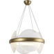 Taurus LED 22.13 inch Vintage Brass Chandelier Ceiling Light