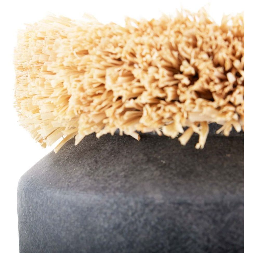 Raffie Matte Charcoal Vase