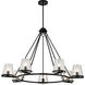 Valentine 40 inch Black Chandelier Ceiling Light