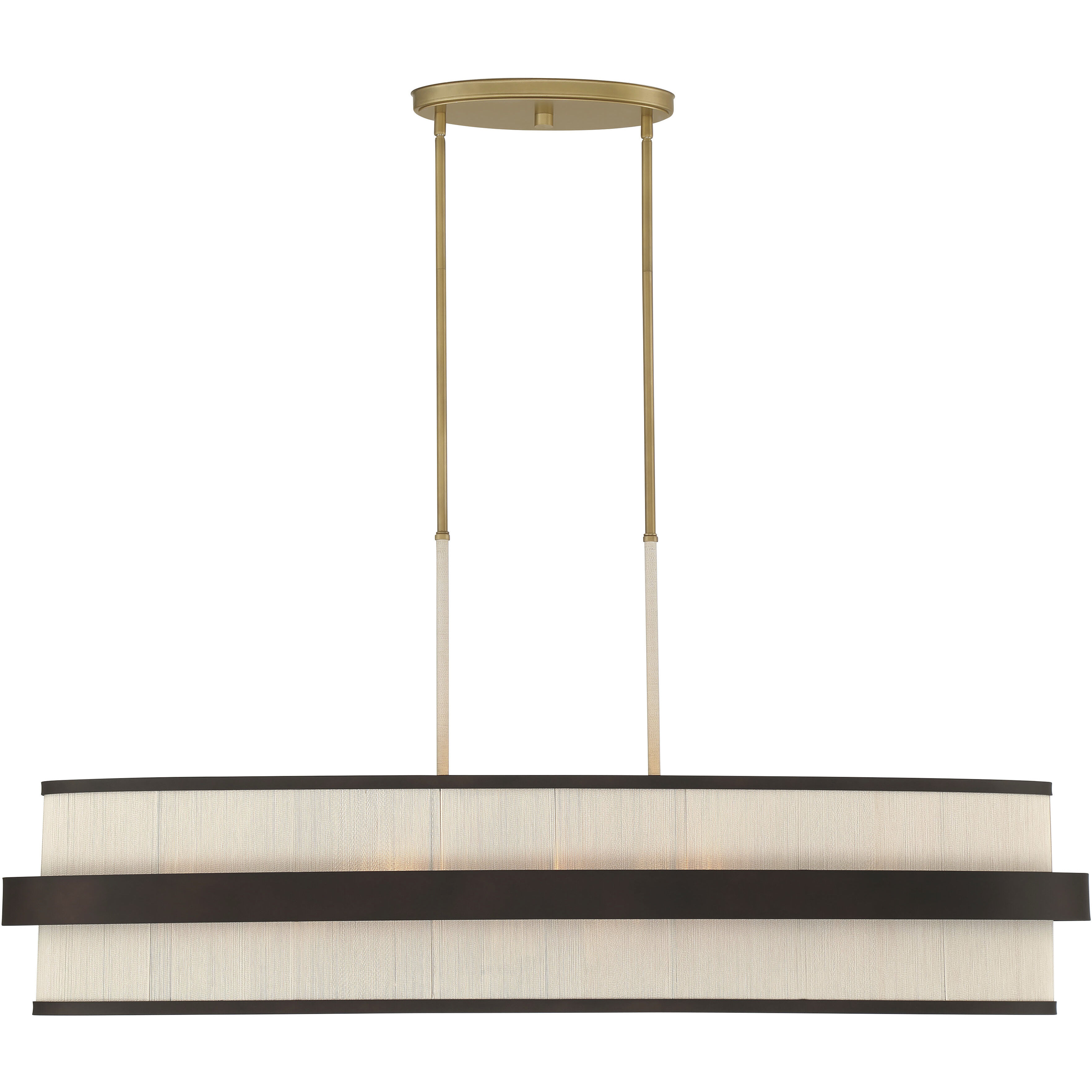 Harbor Wrap Island Light Ceiling Light in Legacy Brass and Dark Bronze