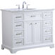 Americana 84 X 22 X 70 inch White Vanity Sink Set