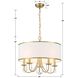 Adalynn 5 Light 22 inch Vibrant Gold Chandelier Ceiling Light