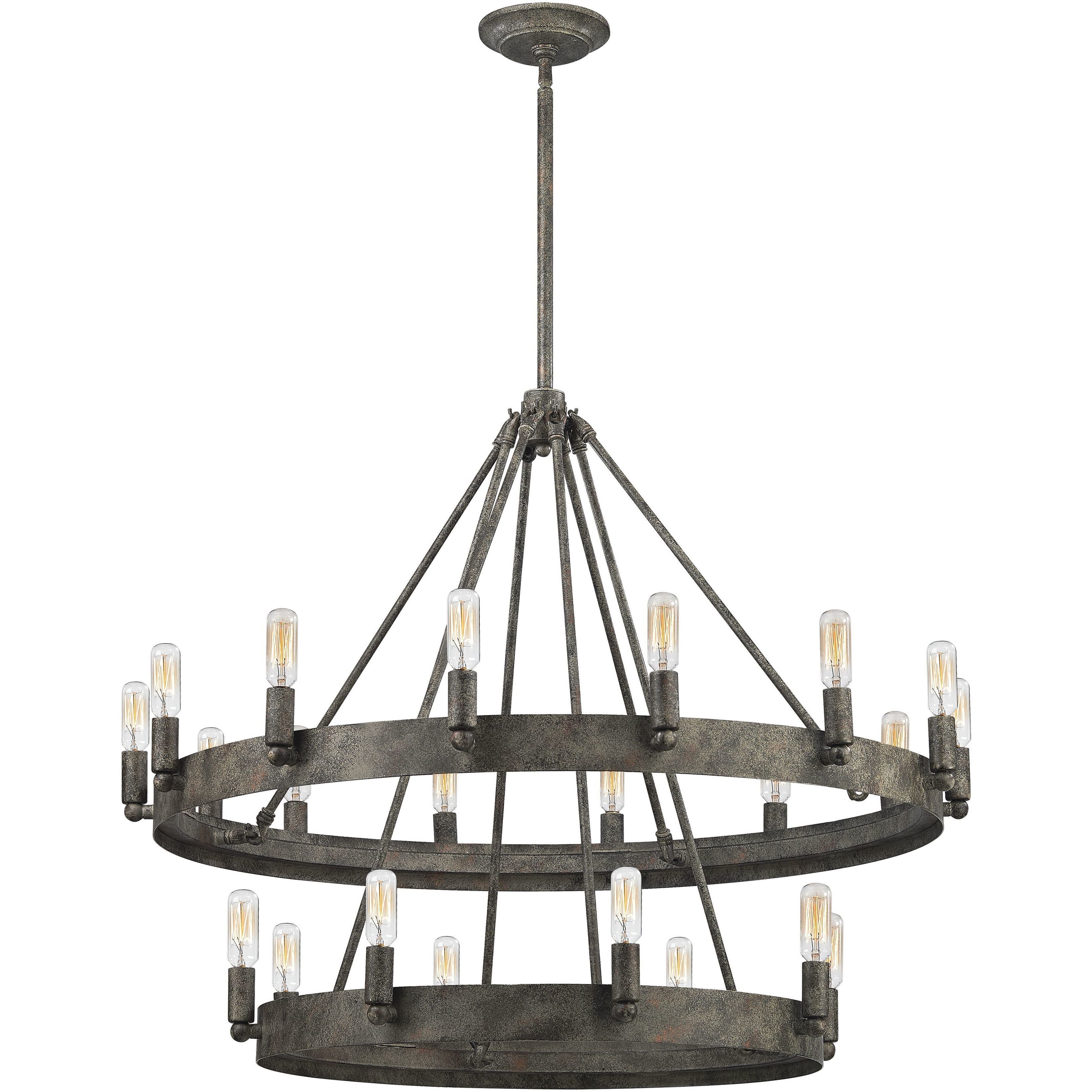 Lewisburg 22 Light 32 inch Malted Rust Chandelier Ceiling Light