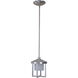 Alta LED 7.5 inch Satin Aluminum Outdoor Pendant, Medium