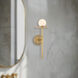 Elixir 6 inch Brushed Gold Wall Sconce Wall Light