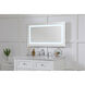 Helios 36 X 20 inch Silver Lighted Wall Mirror