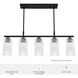 Beverly Glen 5 Light 36.5 inch Matte Black Linear Chandelier Ceiling Light, Medium
