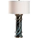 Belluci 23 inch 100.00 watt Black and Blue Table Lamp Portable Light