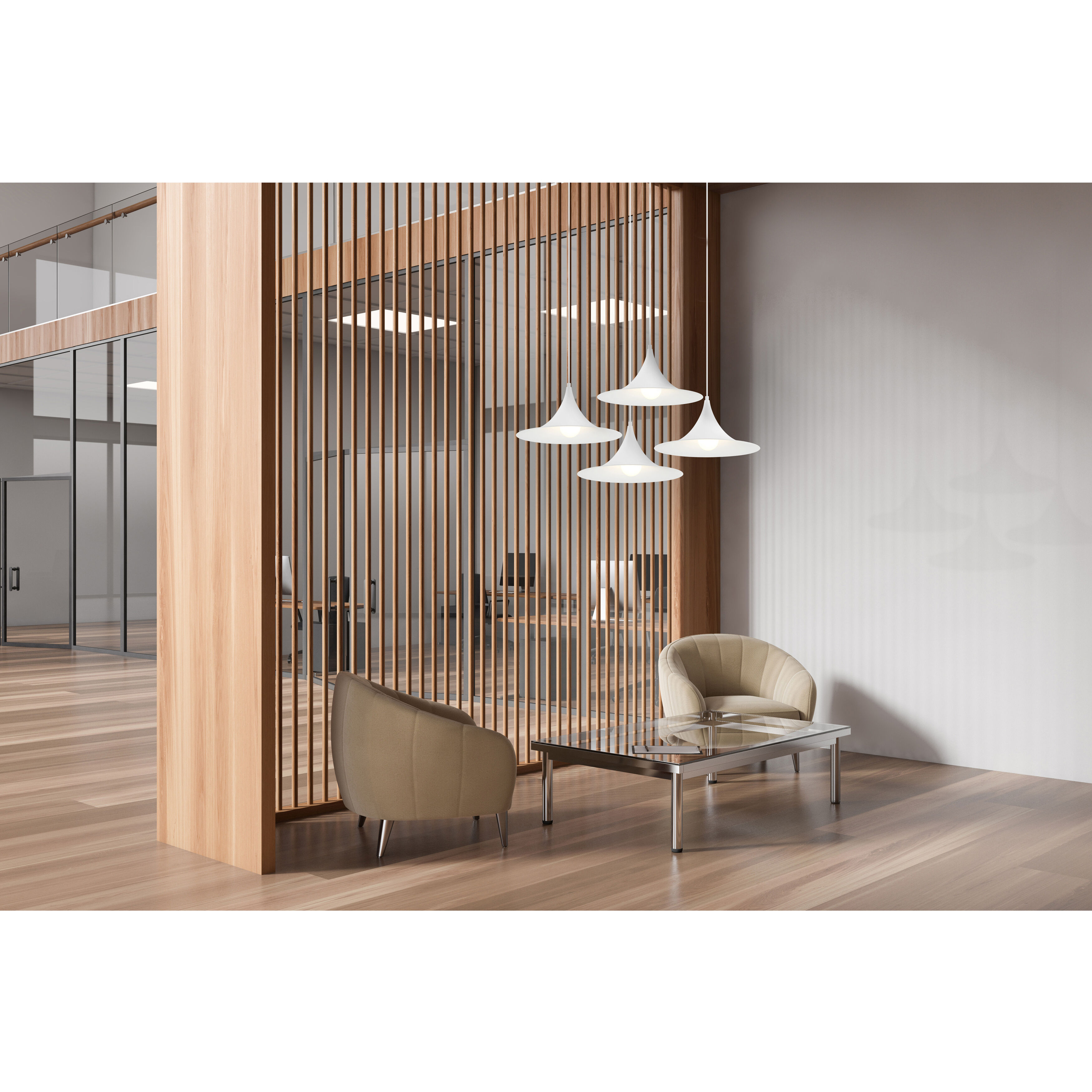 Costa 1 Light 19 inch Matte White Pendant Ceiling Light