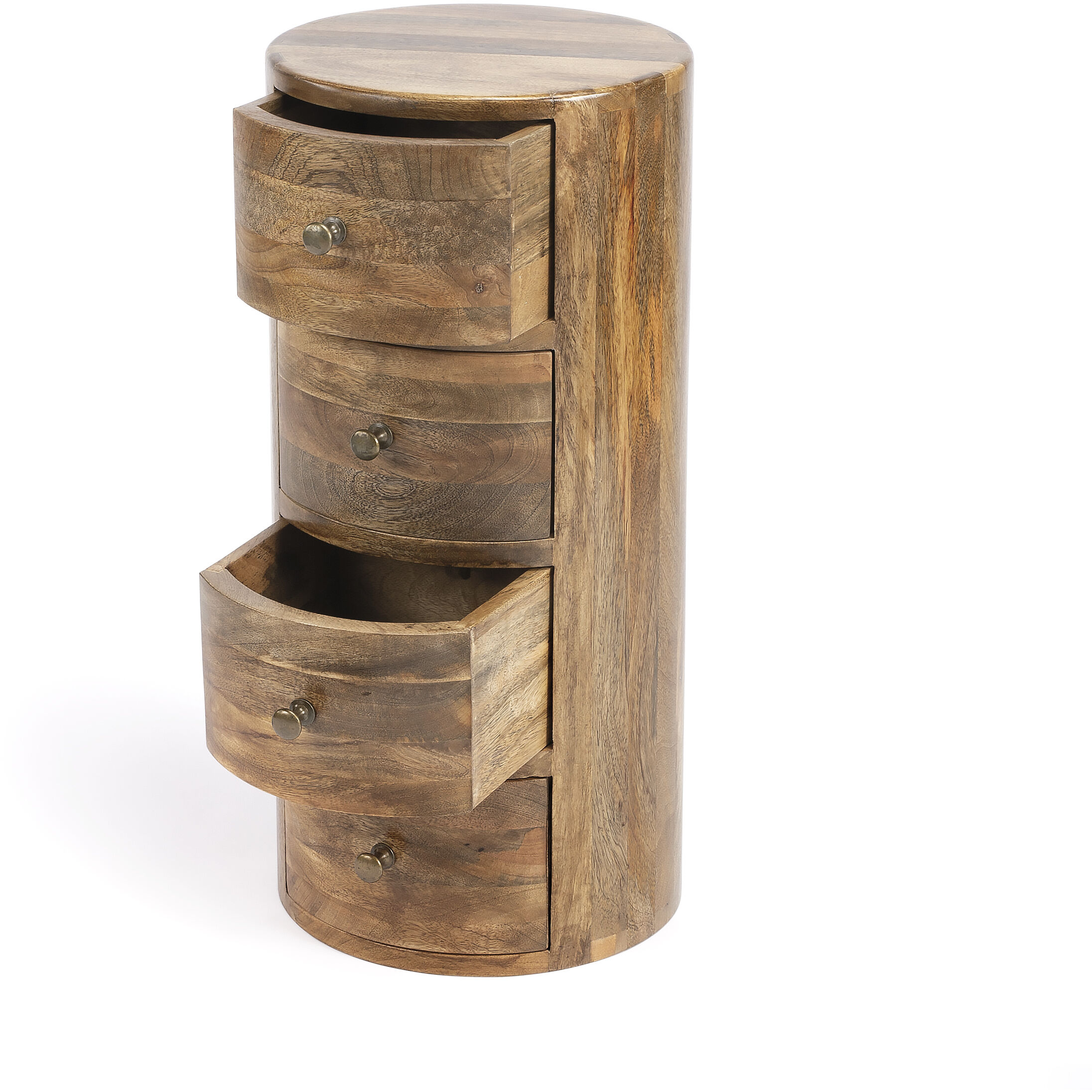 Liam Light Brown Wood End or Side Table