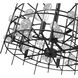Garroway 6 Light 24 inch Matte Black Chandelier Ceiling Light