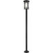 Jordan 1 Light 93.75 inch Black Outdoor Post Mounted Fixture in 20.75