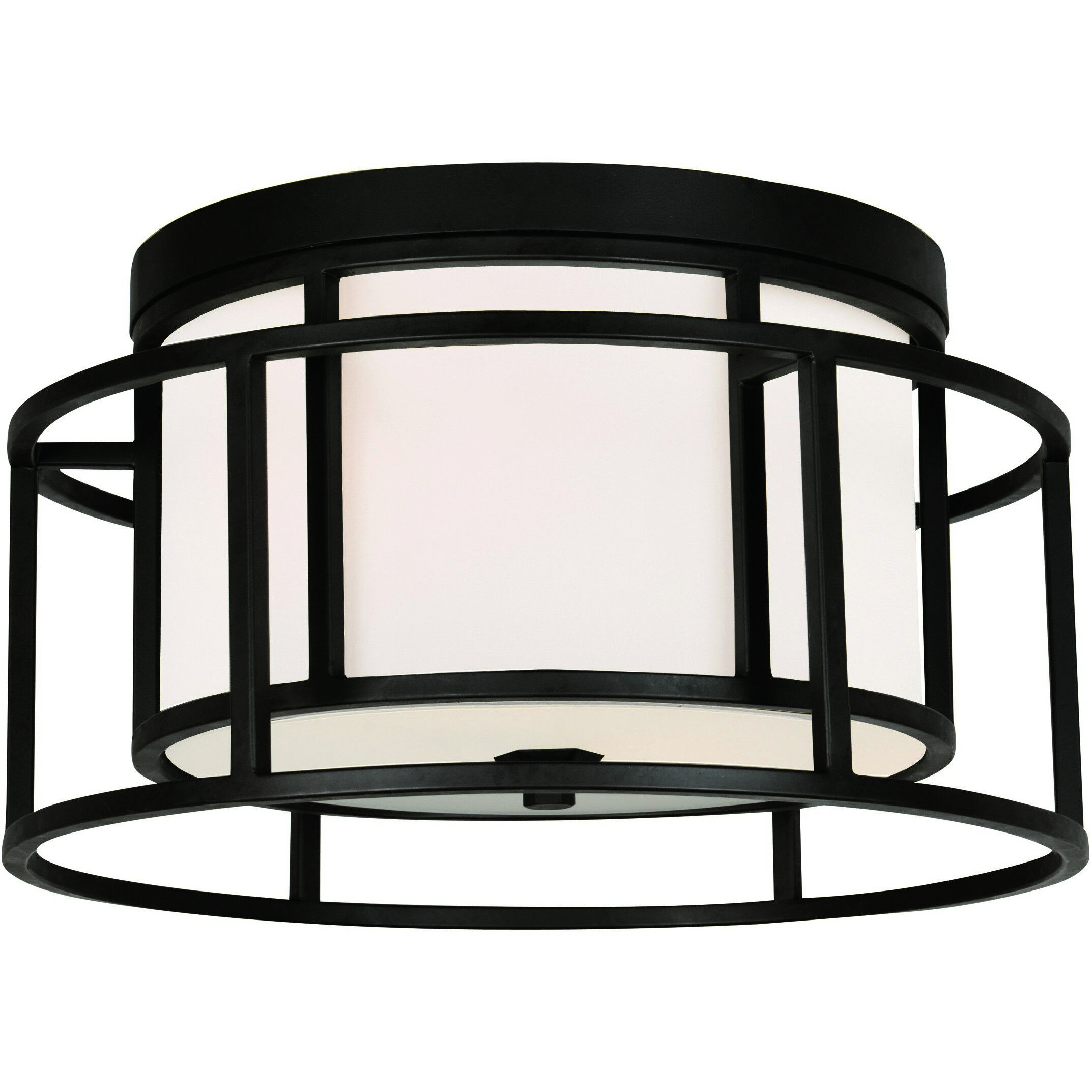Hulton 2 Light 15.00 inch Flush Mount