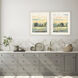 Landscapes Blue and Green and Multi and Orange Framed Art