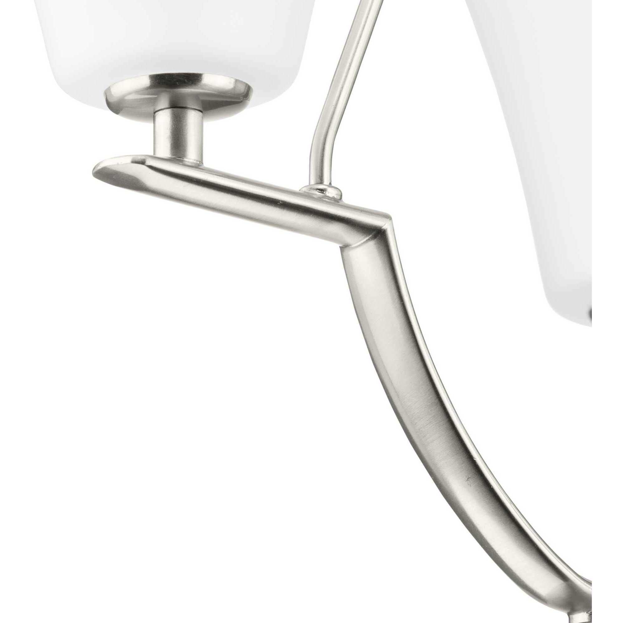 Annette St 3 Light 18 inch Brushed Nickel Foyer Chandelier Ceiling Light