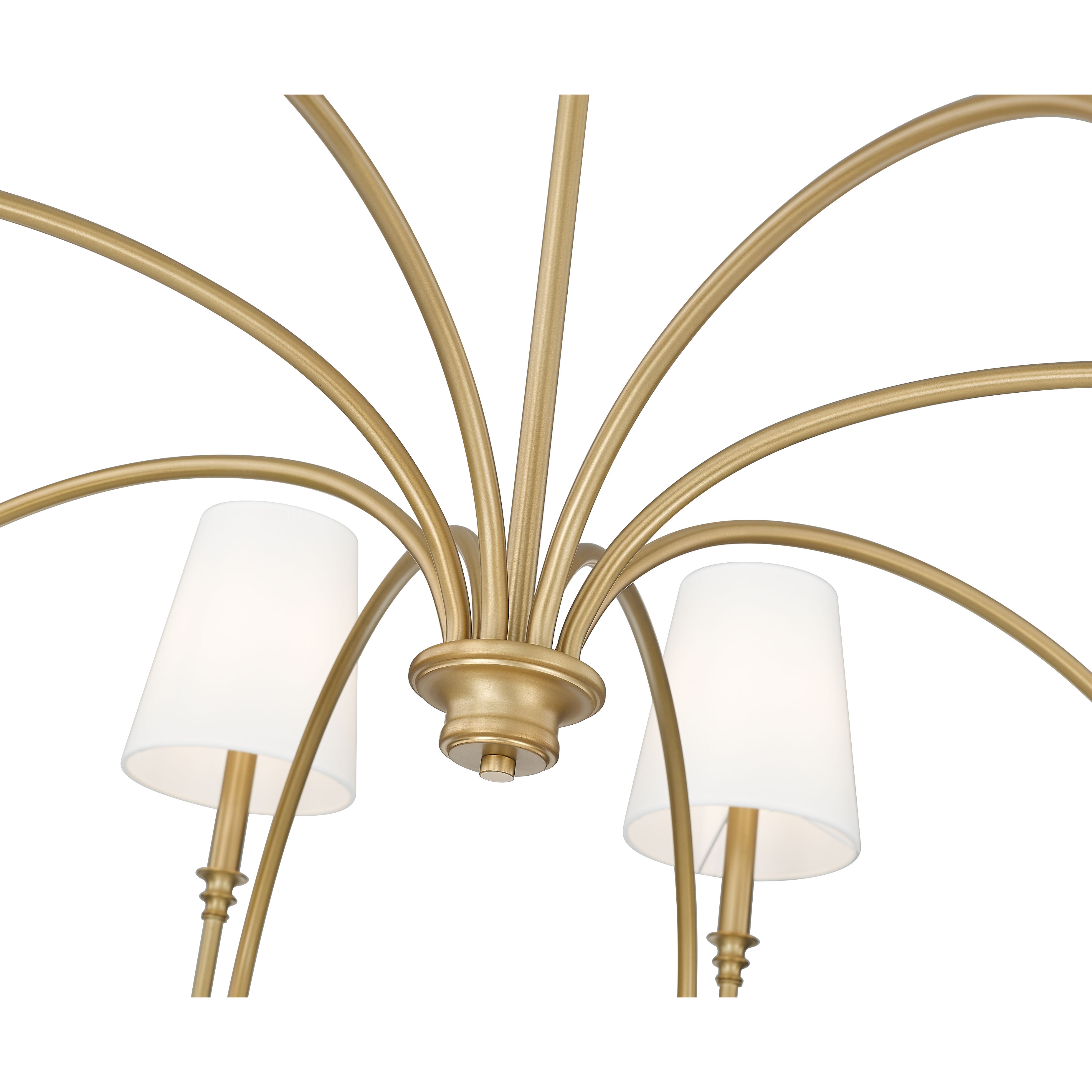 Jisele 8 Light 58.75 inch Rubbed Brass Chandelier Ceiling Light