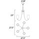 Taylor 5 Light 27.5 inch Satin Nickel Chandelier Ceiling Light