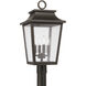 Chandler 4 Light 23.75 inch Oiled Bronze Outdoor Post Lantern