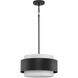 Silva 3 Light 16 inch Matte Black Pendant Ceiling Light, Design Series