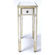 Masterpiece Katarina Mirrored 25 X 24 inch Mirror Accent Table