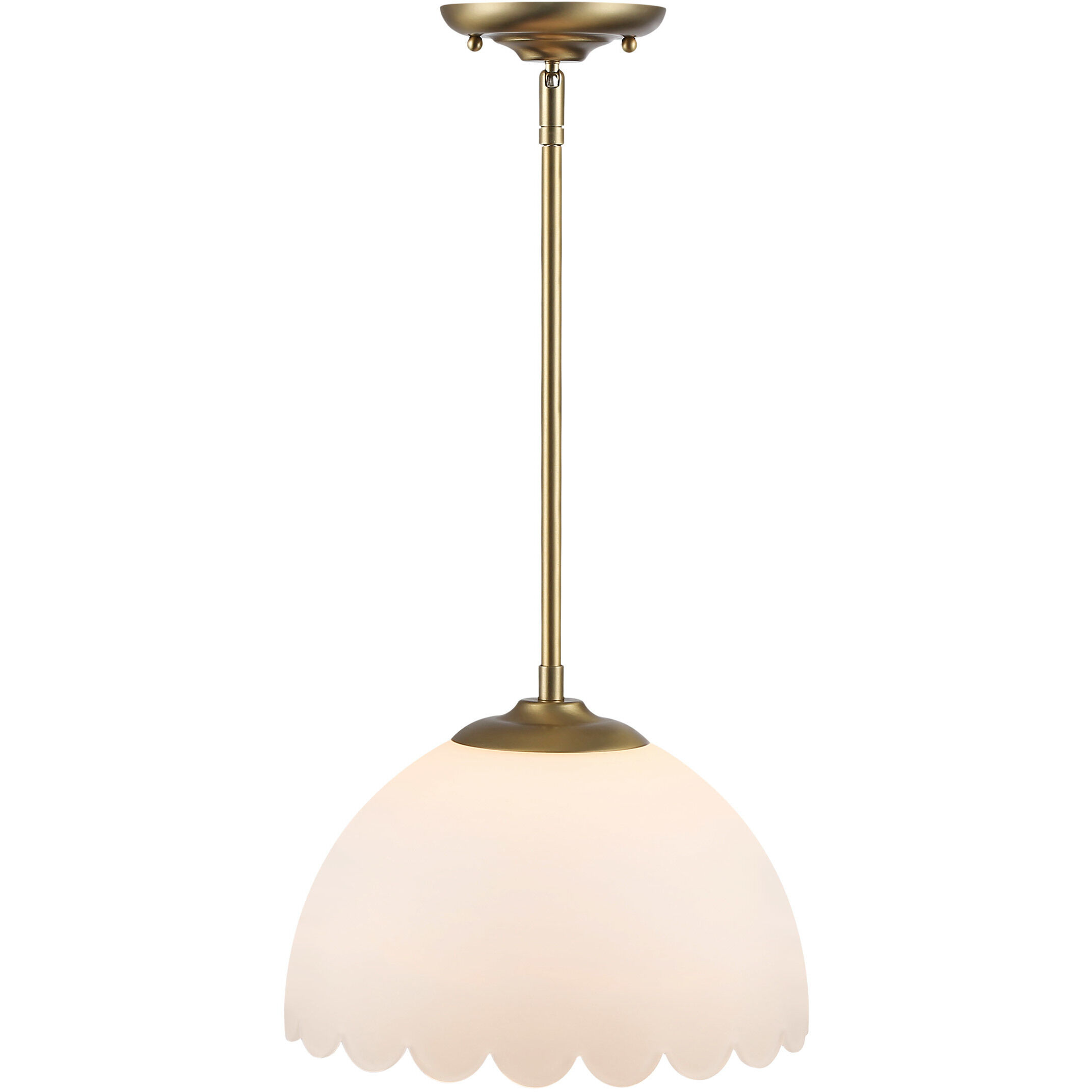 Dorinda 1 Light 12.25 inch Brushed Champagne Brass Pendant Ceiling Light
