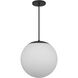 Rondure LED 18 inch Sand Black Outdoor Pendant