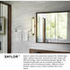 Saylor LED 17 inch Heritage Brass Bath Light Wall Light, Vertical