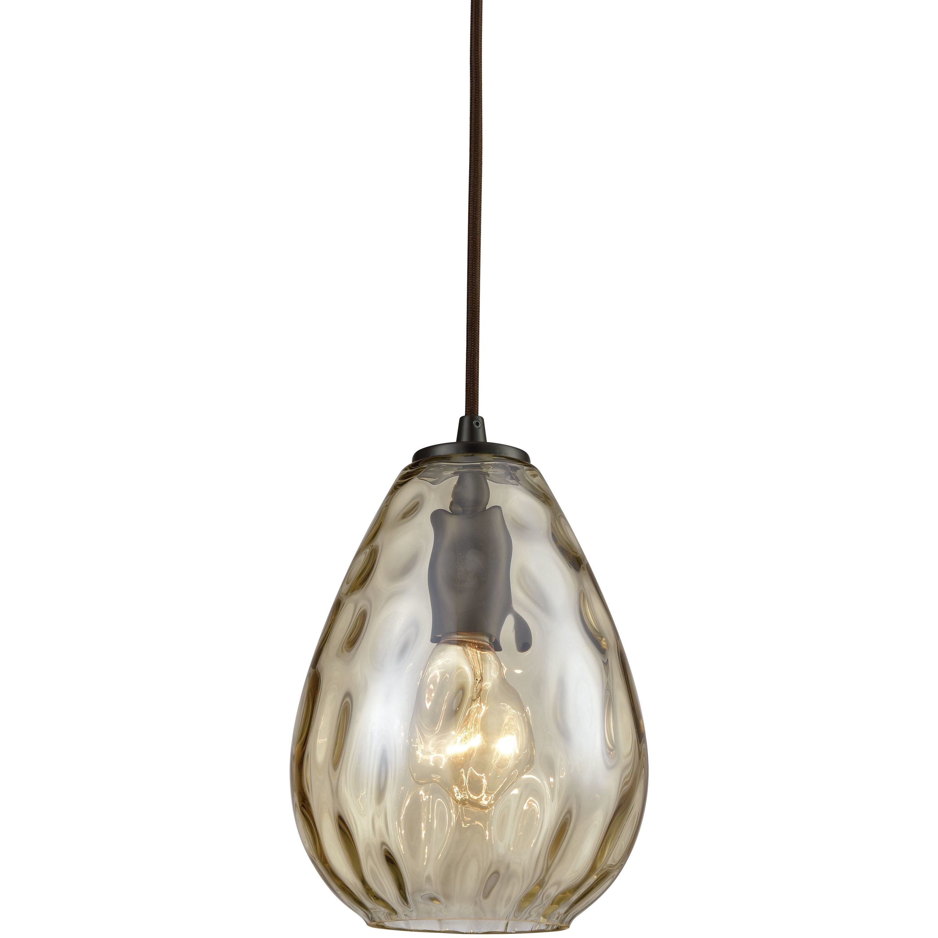 Lagoon 1 Light 6 inch Oil Rubbed Bronze Pendant Ceiling Light