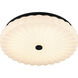 Cherbury LED 16 inch Matte Black Flush Mount Ceiling Light, Medium