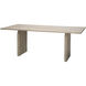 Arc 78.75 X 29.5 inch Light Bleach Dining Table