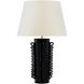 AERIN Amandine 24.75 inch 15.00 watt Raven Black Table Lamp Portable Light