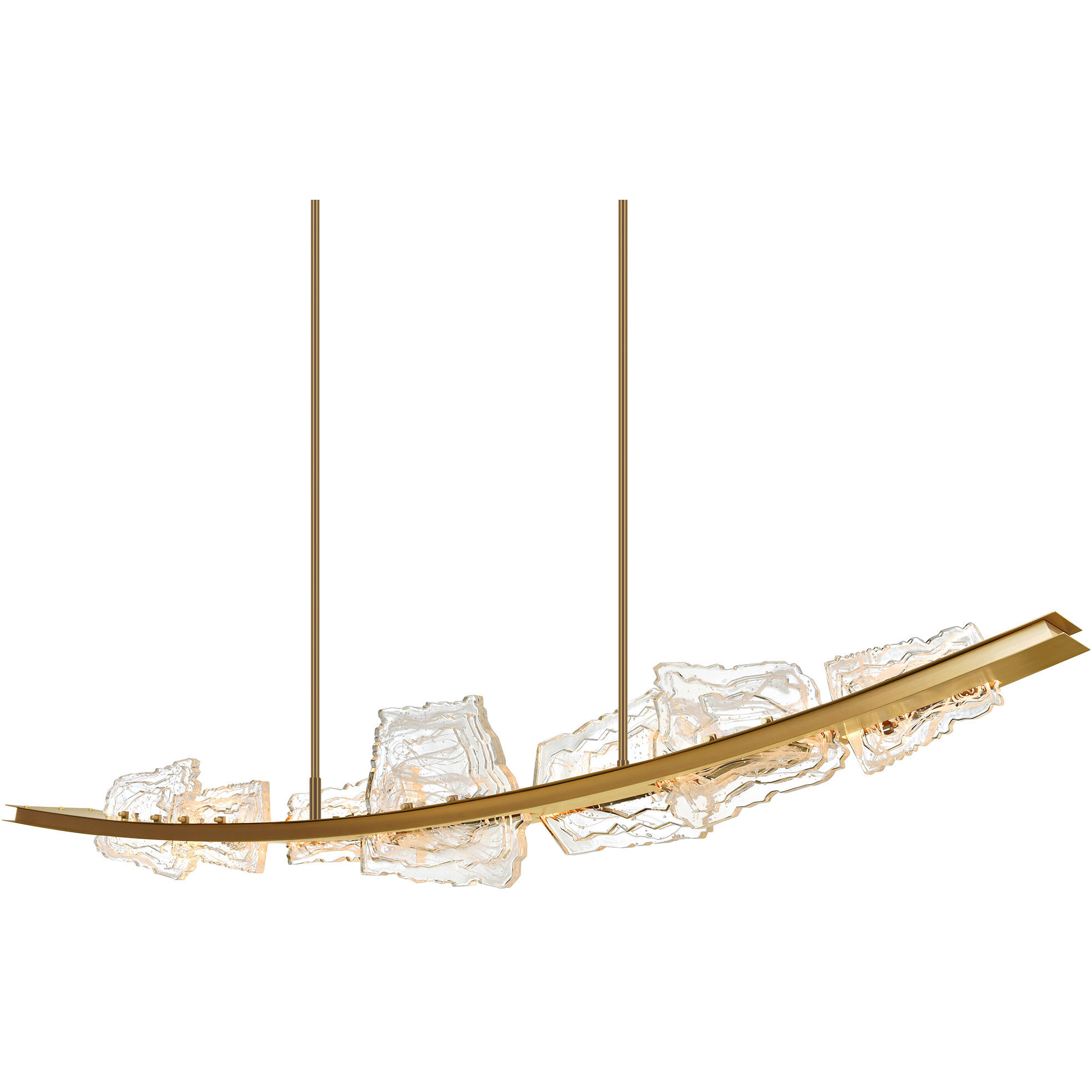 Arcus LED 70 inch Brass Chandelier Ceiling Light