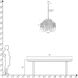 Kaia 6 Light 39 inch White Chandelier Ceiling Light