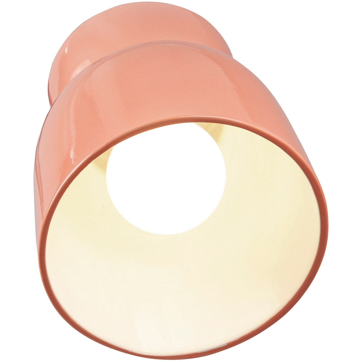 Radiance Collection 1 Light 7.5 inch Gloss Blush Flush Mount Ceiling Light