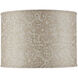 Nomad Beige and Ivory 20 inch Drum Lamp Shade, Large