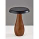 Naya 9.25 inch 2 watt Walnut Wood Cordless LED Table Lamp Portable Light