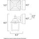 Builder Cast 1 Light 8.5 inch White Outdoor Wall Mount