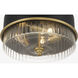 Stamford 3 Light 15 inch Legacy Brass Flush Mount Ceiling Light
