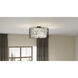 Newcastle 4 Light 23.5 inch Matte Black Semi-Flush Mount Ceiling Light