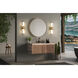 Idris LED 18.5 inch Modern Gold Bathroom Vanity Wall Light