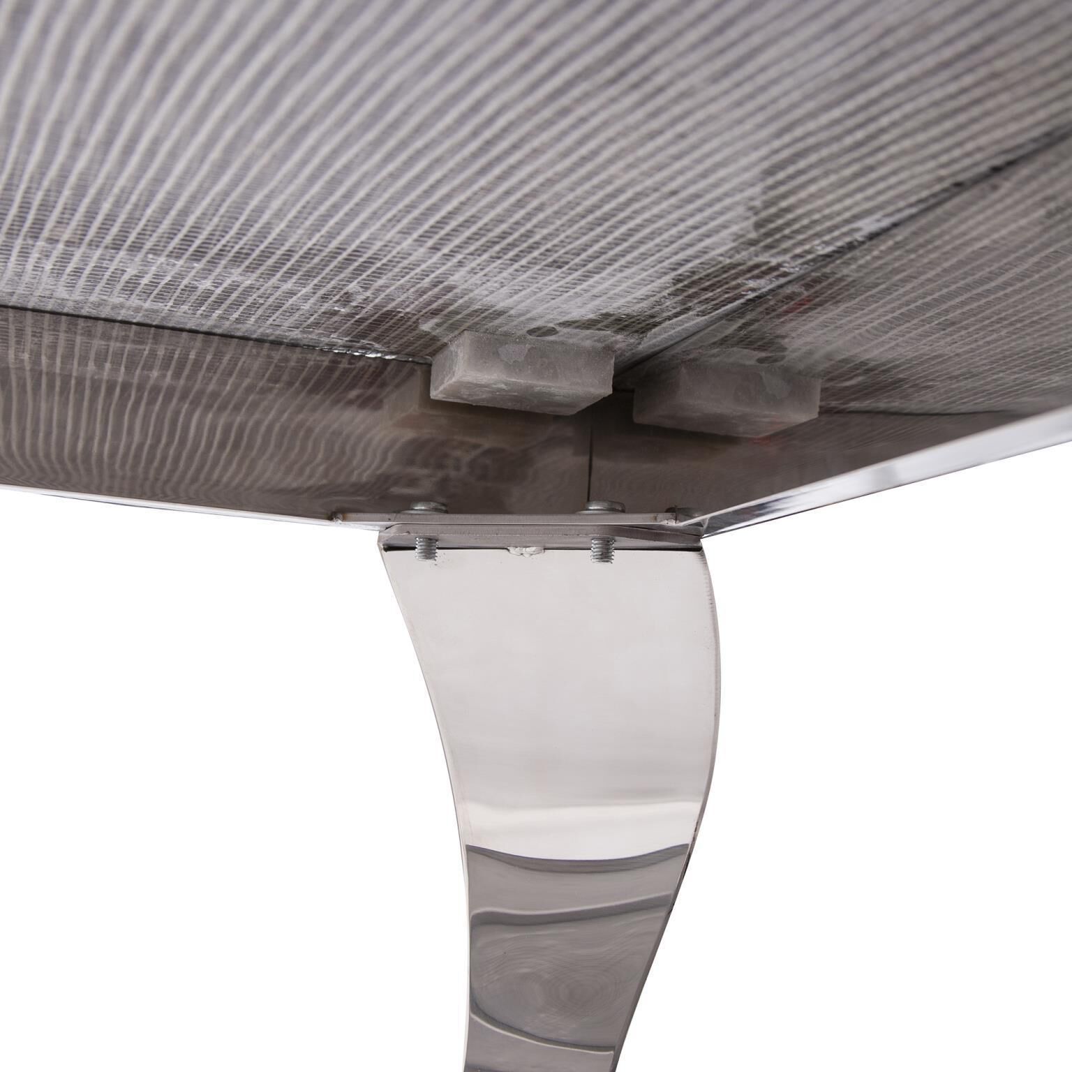 Lexiss 53 X 17 inch Black/Silver Coffee Table