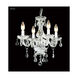 Mini Crystal 4 Light 14 inch Silver Crystal Chandelier Ceiling Light