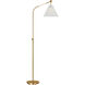AERIN Remy 50 inch 9 watt Burnished Brass Task Floor Lamp Portable Light