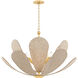 Nadine 6 Light 29.25 inch Aged Brass Chandelier Ceiling Light