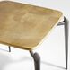 Tarsal 23 X 23 inch Black and Gold Side Table