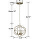 Somma Way 3 Light 12.5 inch Silver Mini Chandelier Ceiling Light
