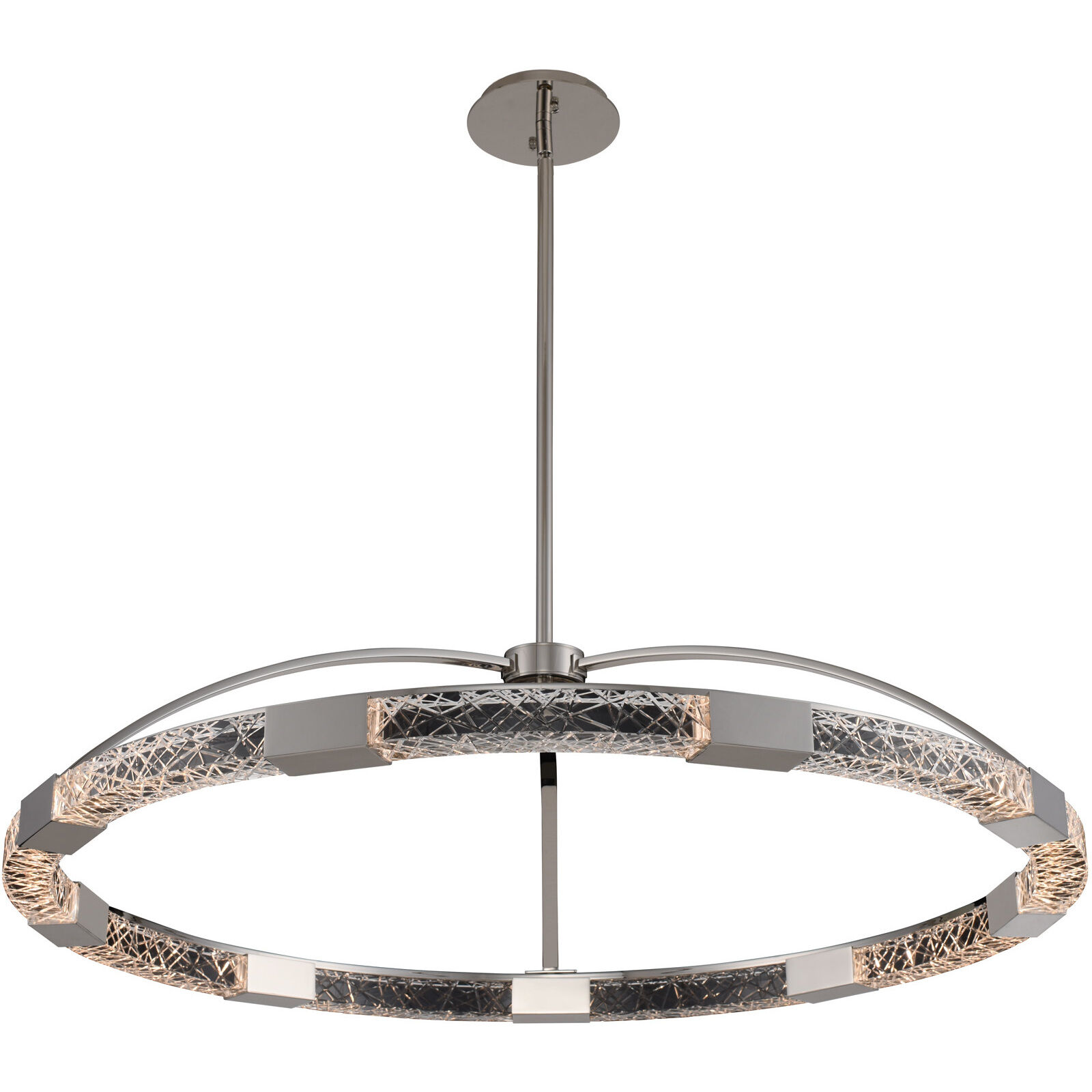 Athena LED 43 inch Polished Nickel Pendant Ceiling Light